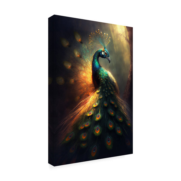 Bungalow Rose Proud Peacocks 37 On Canvas Print Wayfair 2324